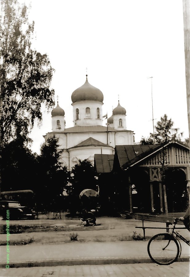 Die Kathedrale "St. Alexander Newsky" in Dünaburg (Daugavpils) 1943