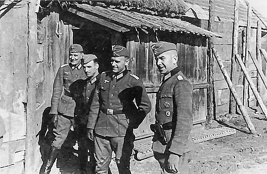 Der Bataillons-Gefechtsstand in Lkrekino.