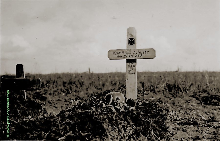 Kriegsgrab eines Hauptmanns, Woronino, September 1941
