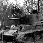 Zerstörter Panzer