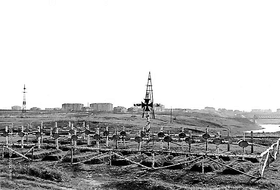 Bataillonsfriedhof Newa September 1942.