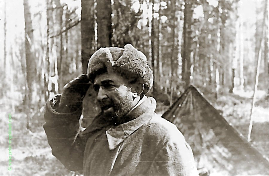 Ein russischer Gefangener am Wolchow