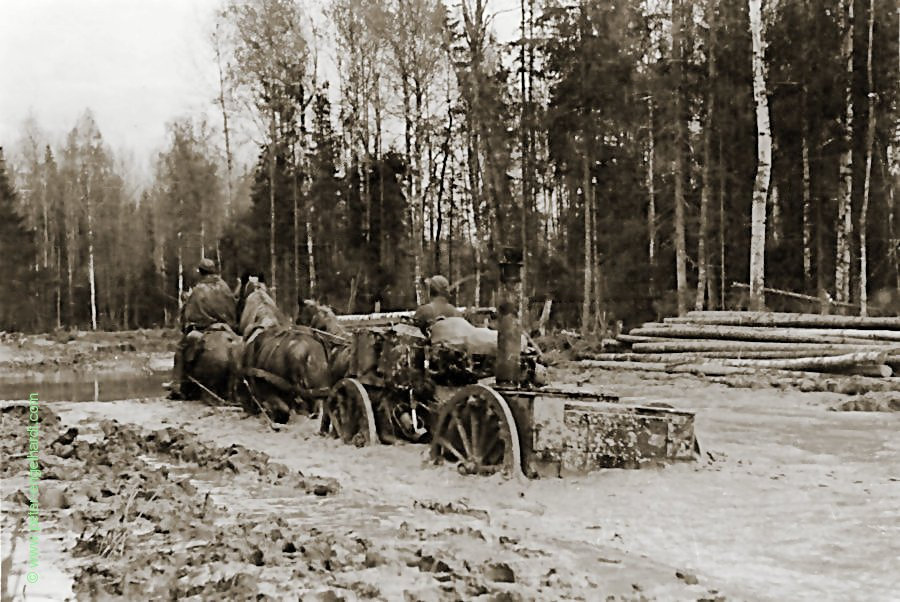 Marsch zum Wolchow, Gulaschkanone im Schlamm