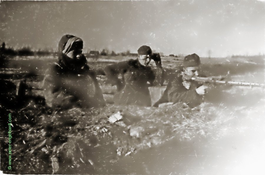 Stützpunkt Remscheid bei Kholm, Schießübung am MG-Stand März 1943