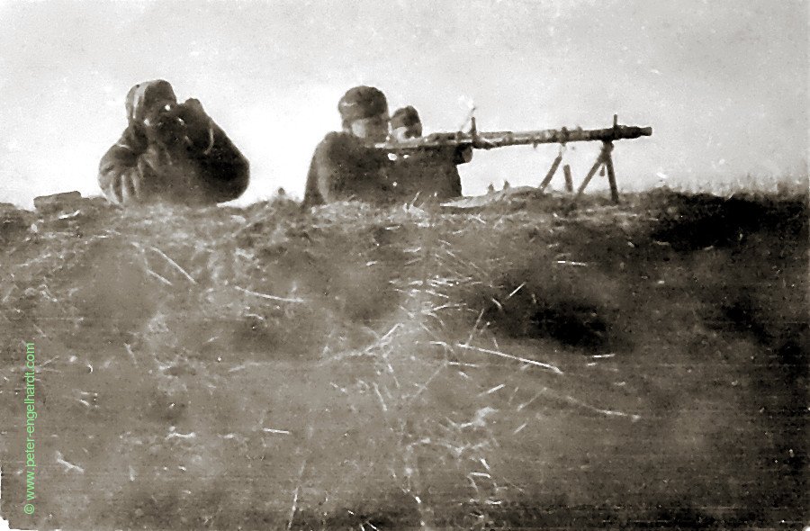 Stützpunkt Remscheid bei Kholm, Einschießübung mit dem MG März 1943