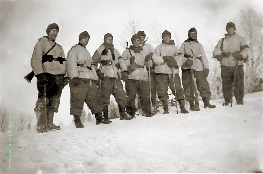 Spähtrupp an der Ostfront im Winter 1943 (S.S.)