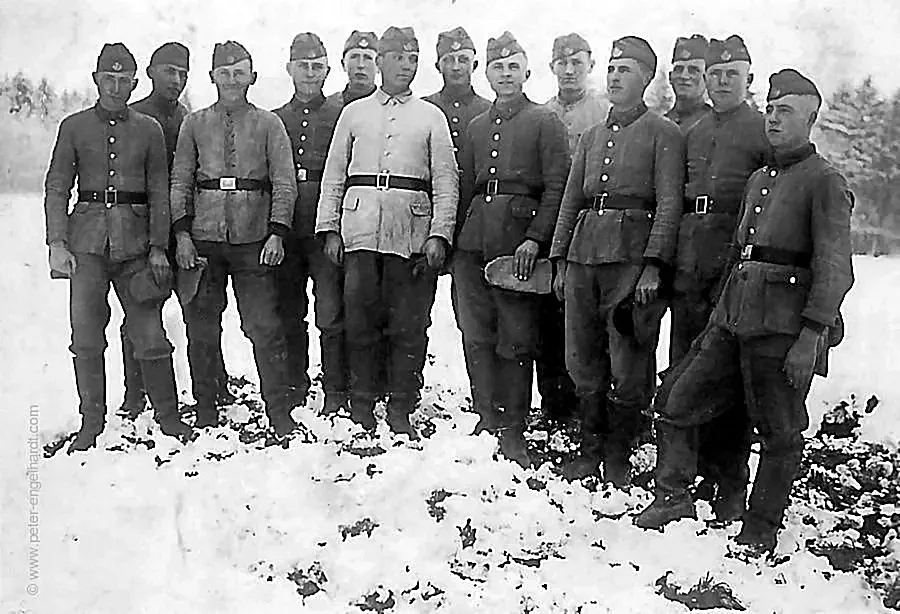 Gruppe des RAD Reichsarbeitsdienst wohl in Österreich 1941 undatiert.