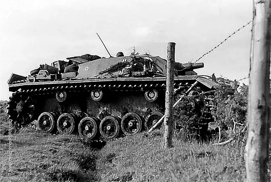 Sturmgeschütz StuG III Ausführung E mit kurzer 7,5 cm Sturmkanone, undatiert wohl 1941.